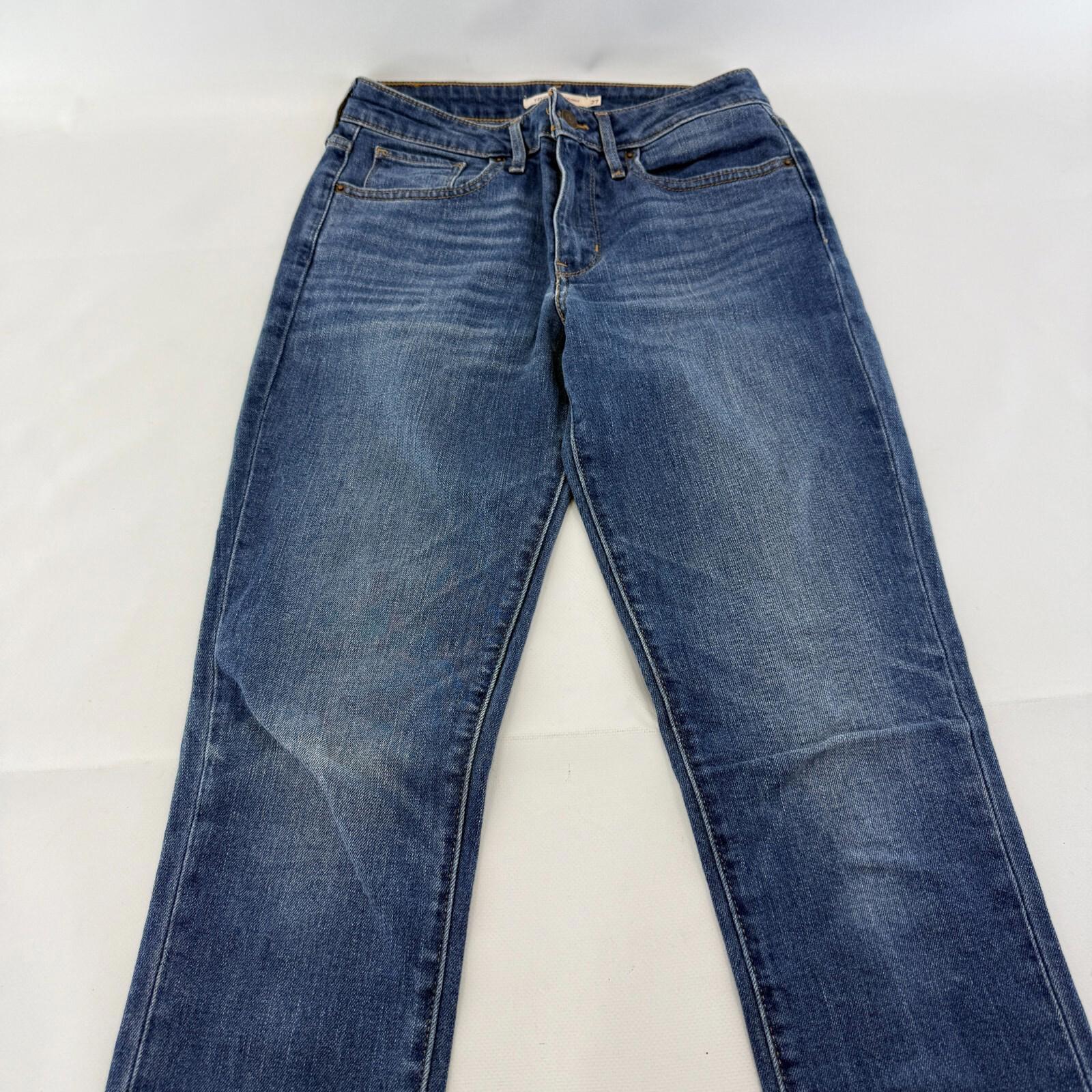 Levi's 721 High Rise Skinny Womens Jeans Blue Regular Straight W27" L32"