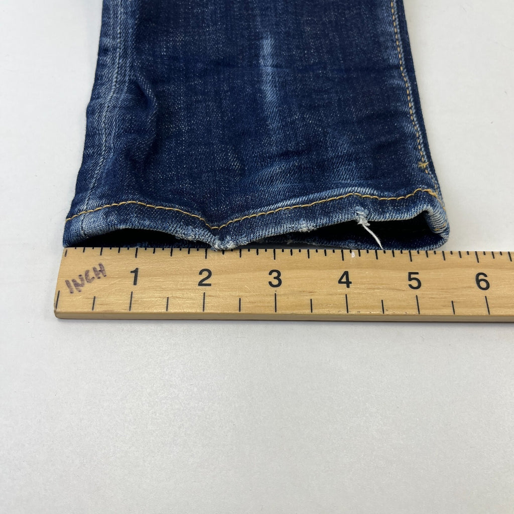 DSquared2 S74LB1010 Original Straight Fit Jeans size 46 W32" L29" Blue Distress