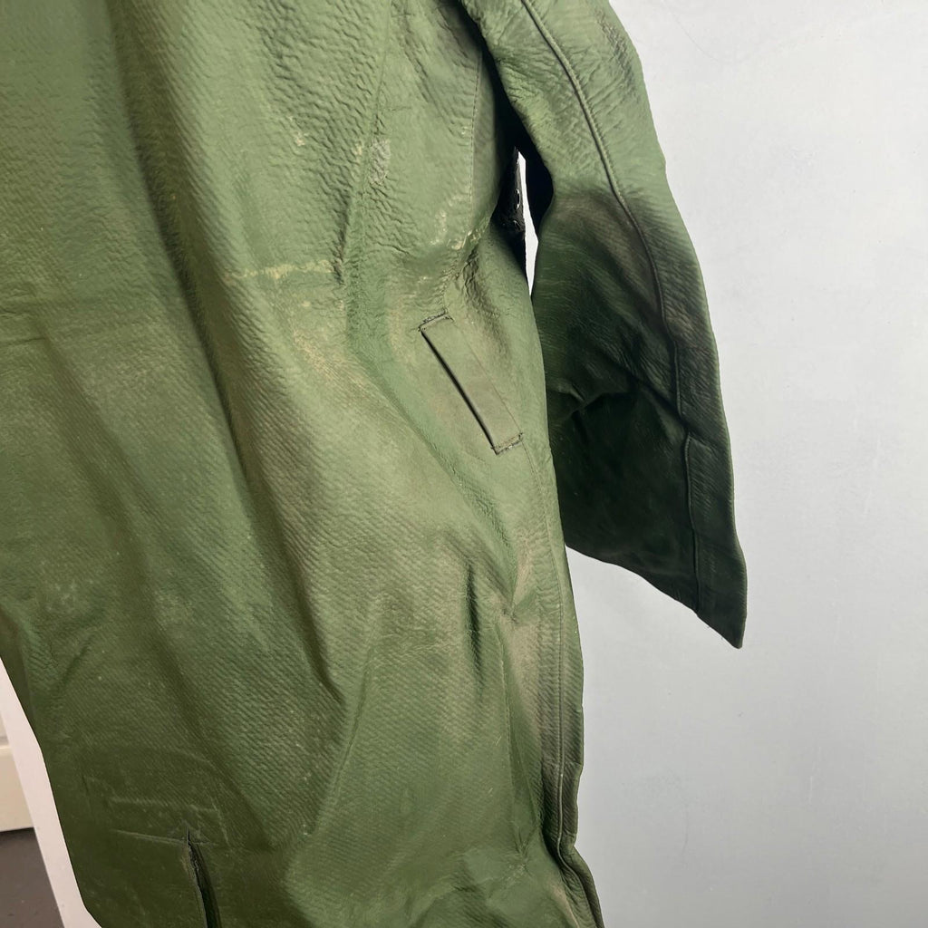 Royal Canadian Police RCMP Mackintosh Trench Coat Dark Green 80s size 5