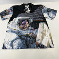 Gloomy Bear AOP Short Sleeve Shirt Astronaut Space Print size S Loud Sh*te Shirt