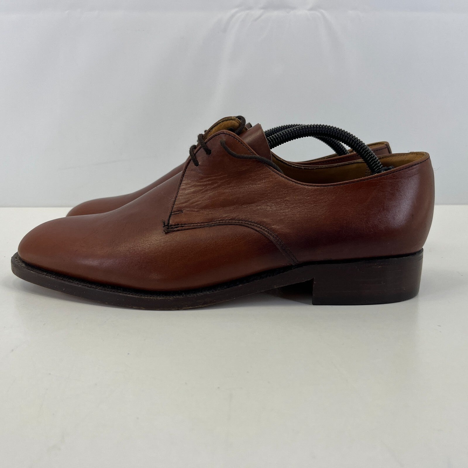 K Shoes Mens Brown Formal Oxford Leather UK 9 Wide Fit - by Royal Appointment