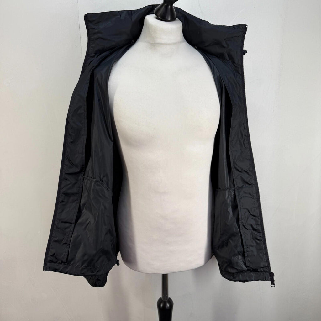 Original Puffa Pack-Away Jacket Pack-a-Mac with Stow-Hood Black size Medium