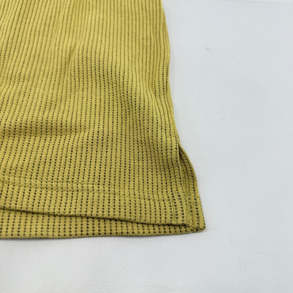 Ska & Soul Men's Waffle Knit Polo in Mustard Yellow size M - New - Model SS/2533