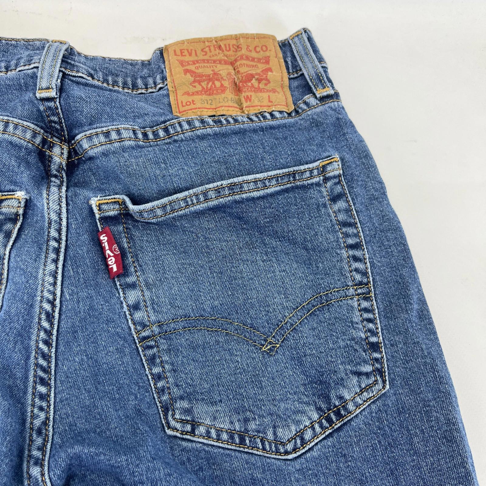Vintage Levi’s 512 Lo-Ball Blue Stonewash Jeans Women's size W32 L32