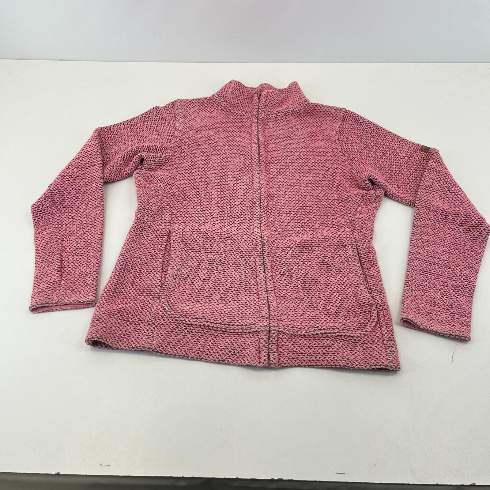 Weird Fish Macaroni Fleece Jacket Women's UK size 8 Full Zip Pink with Pockets