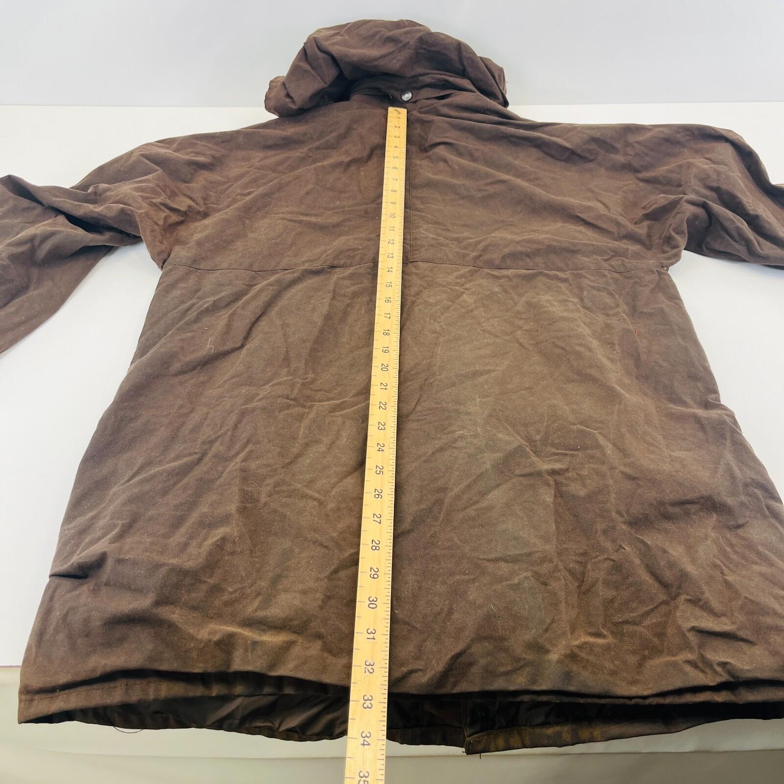 Everdeen Squire Women’s Brown Waxed Cotton Jacket with Hood size XL