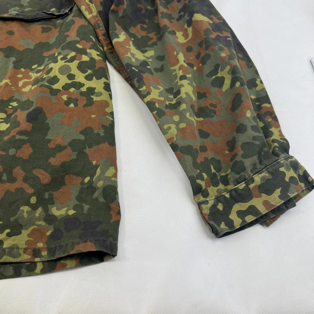 Vtg German Army Flecktarn Camouflage Summer Jacket Combat Green size M