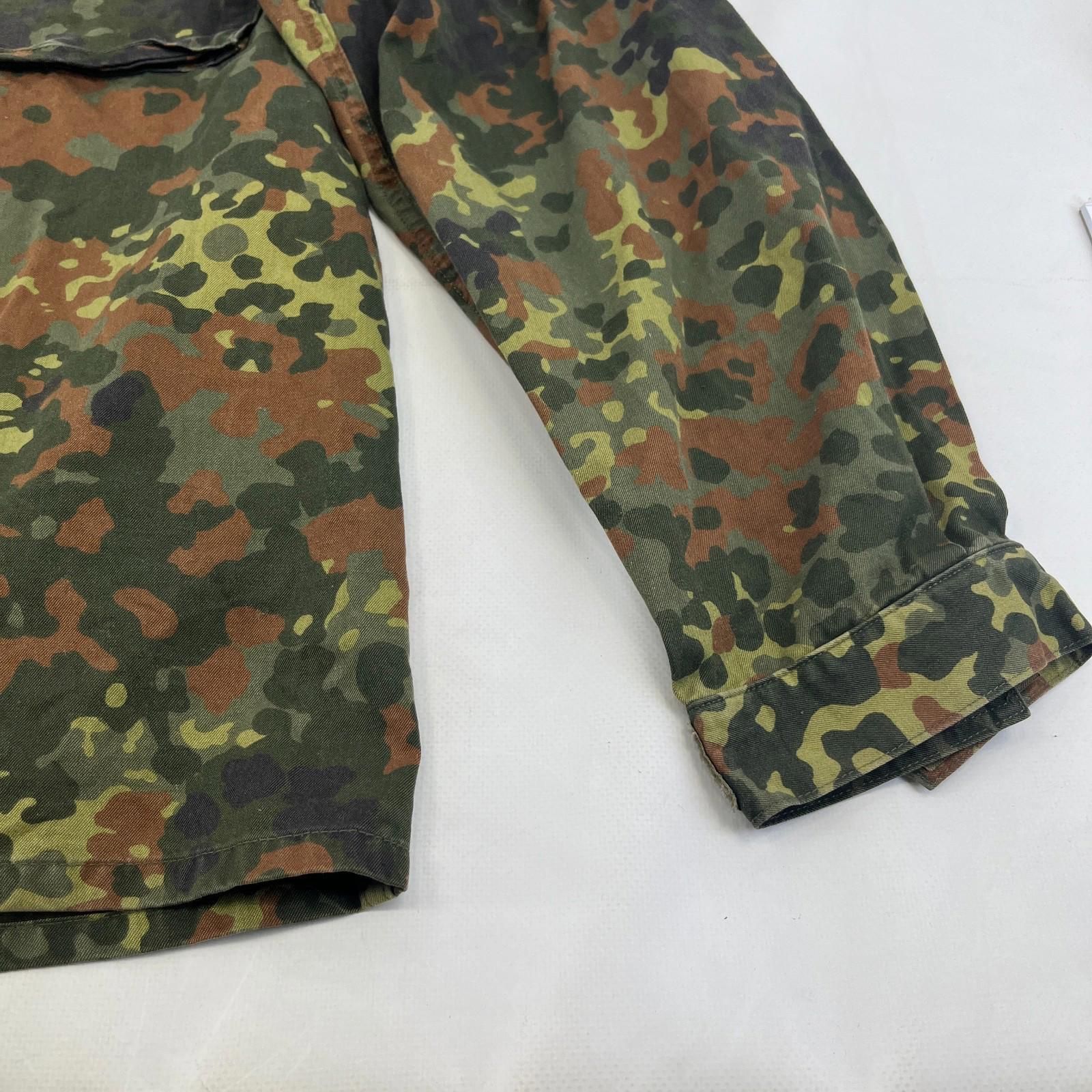 Vtg German Army Flecktarn Camouflage Summer Jacket Combat Green size M
