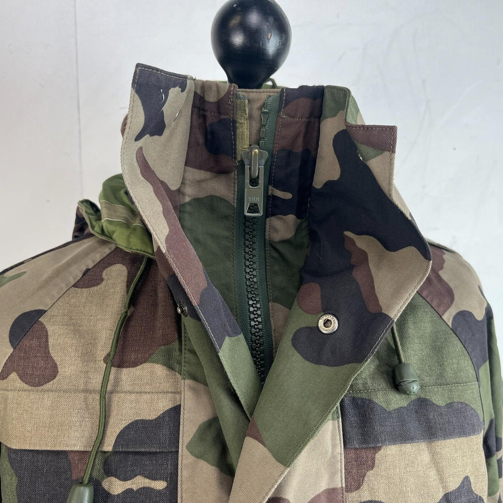 French Military Army Gore Tex Jacket Waterproof Camouflage size 88L + Stow Hood