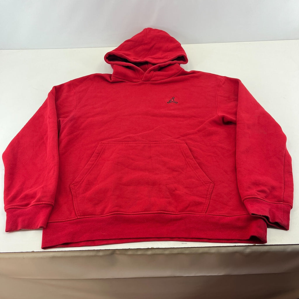 Air Jordan Red Jumpman Hoodie in Red Mens Large Sweatshirt Hooded Jumper Nike