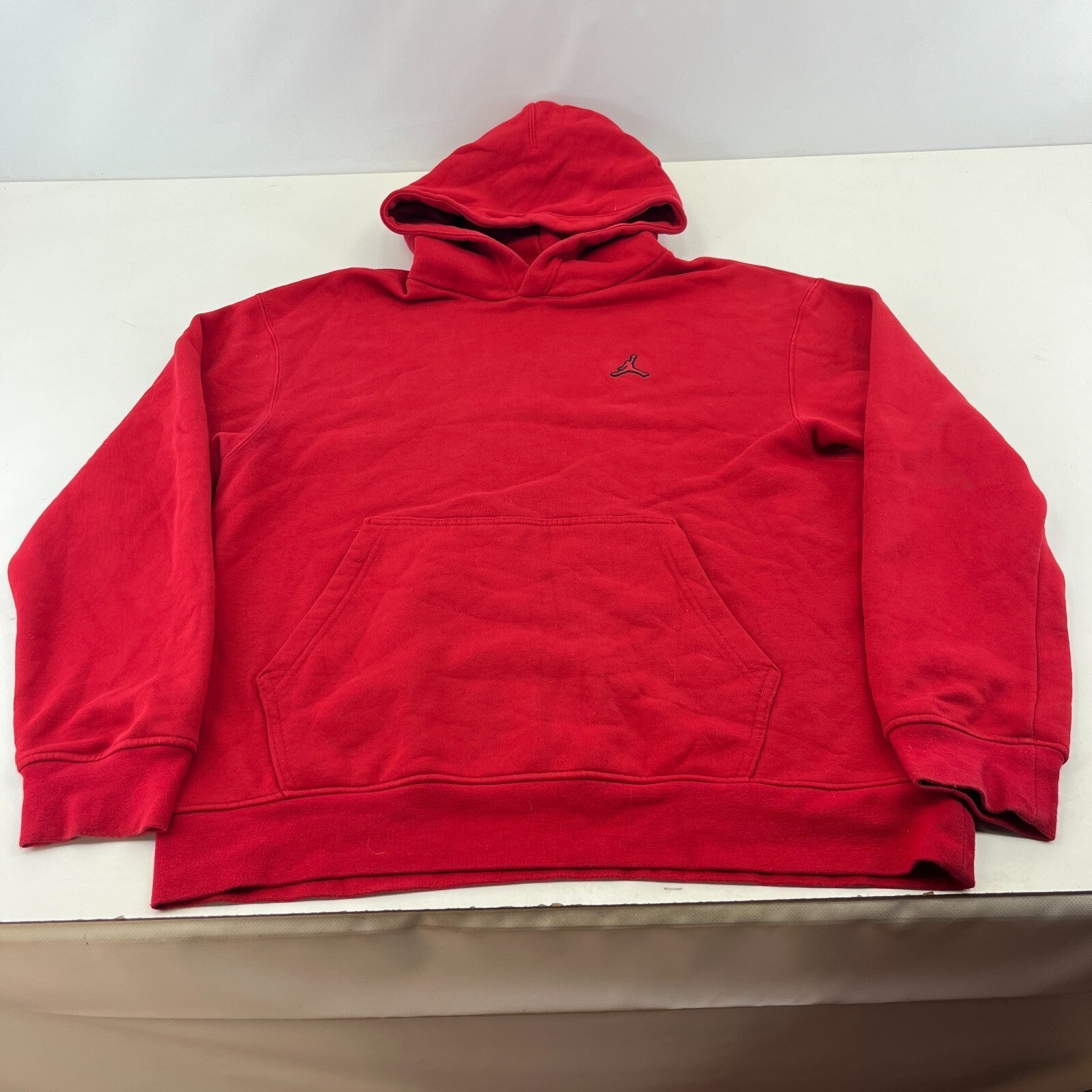 Air Jordan Red Jumpman Hoodie in Red Mens Large Sweatshirt Hooded Jumper Nike
