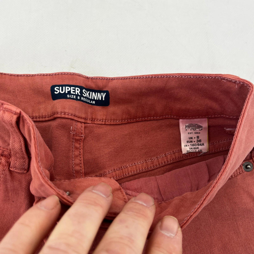Marks & Spencer Salmon Pink Super Skinny Jeans - UK size 8R - BNWOT
