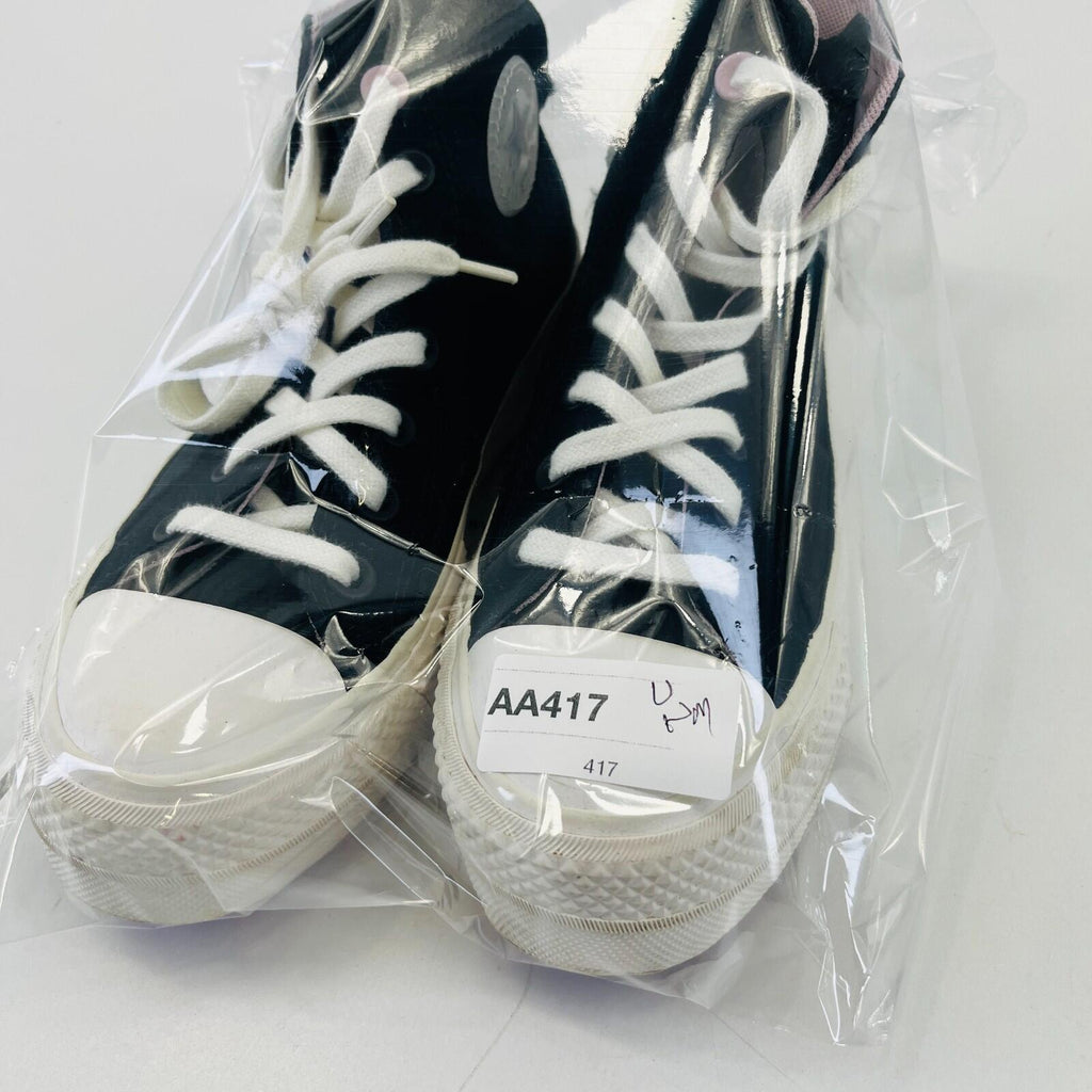 Converse All Star Chuck Taylor Hi-Top Black/Lilac/White Trainers UK 3