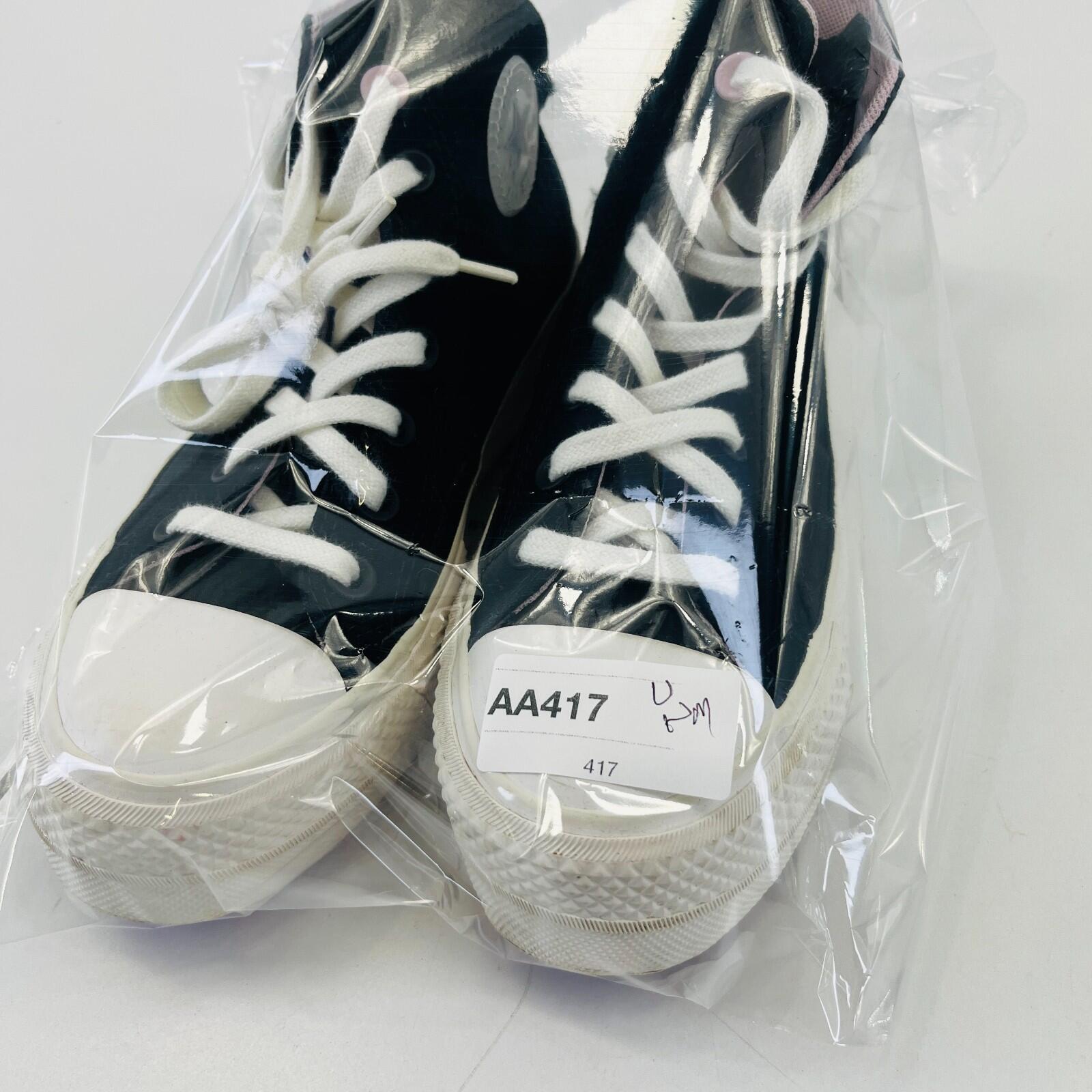 Converse All Star Chuck Taylor Hi-Top Black/Lilac/White Trainers UK 3