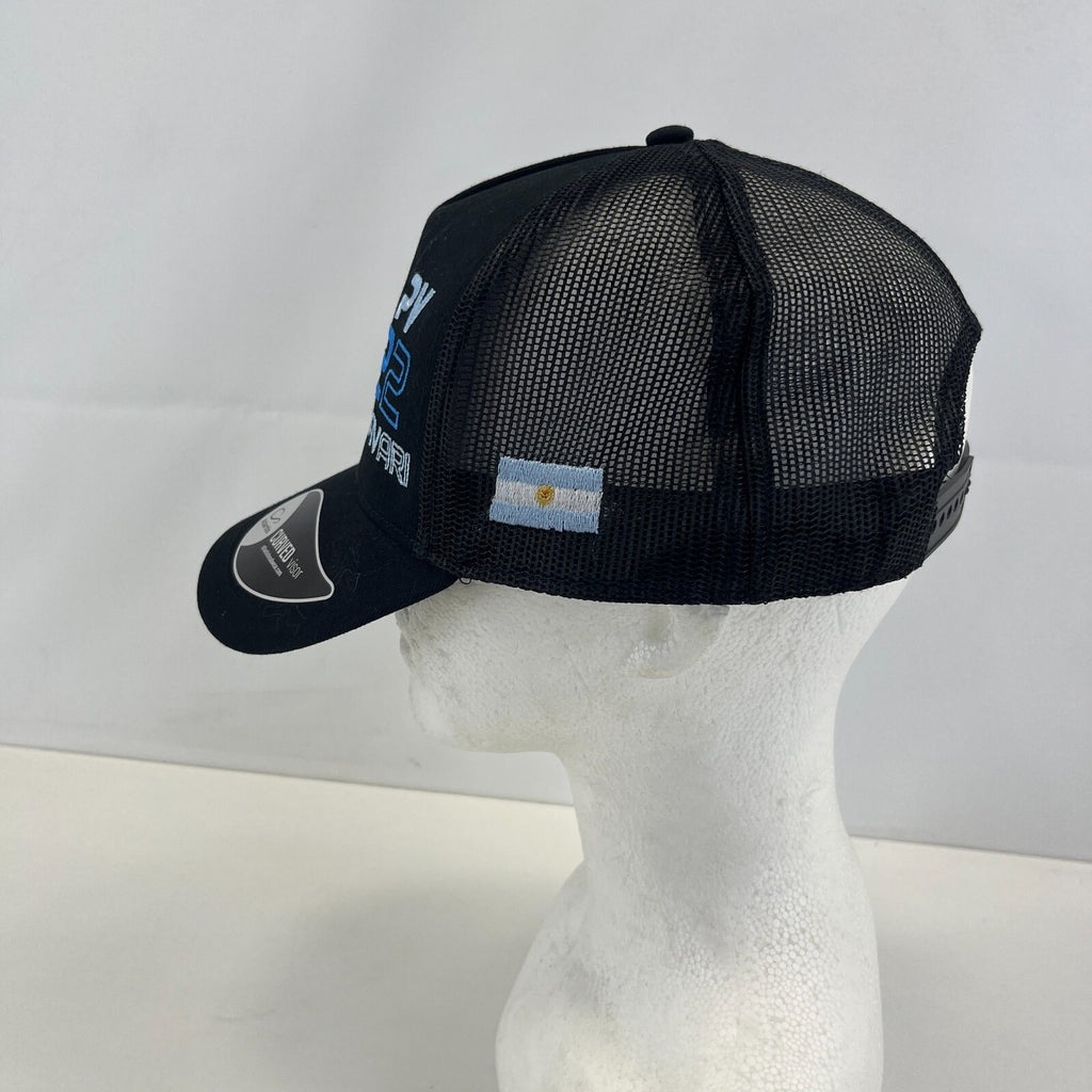 Atlantis PV 22 Pravari Argentina Adjustable Baseball Cap Black Embroidered Hat