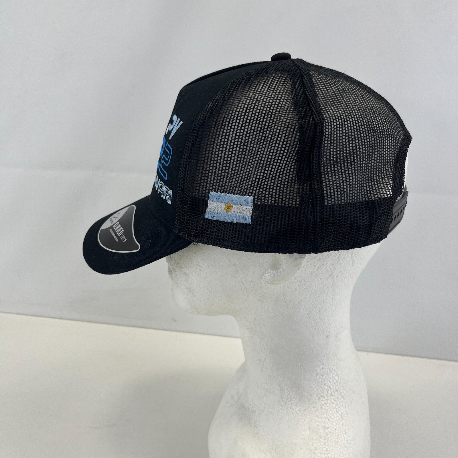 Atlantis PV 22 Pravari Argentina Adjustable Baseball Cap Black Embroidered Hat