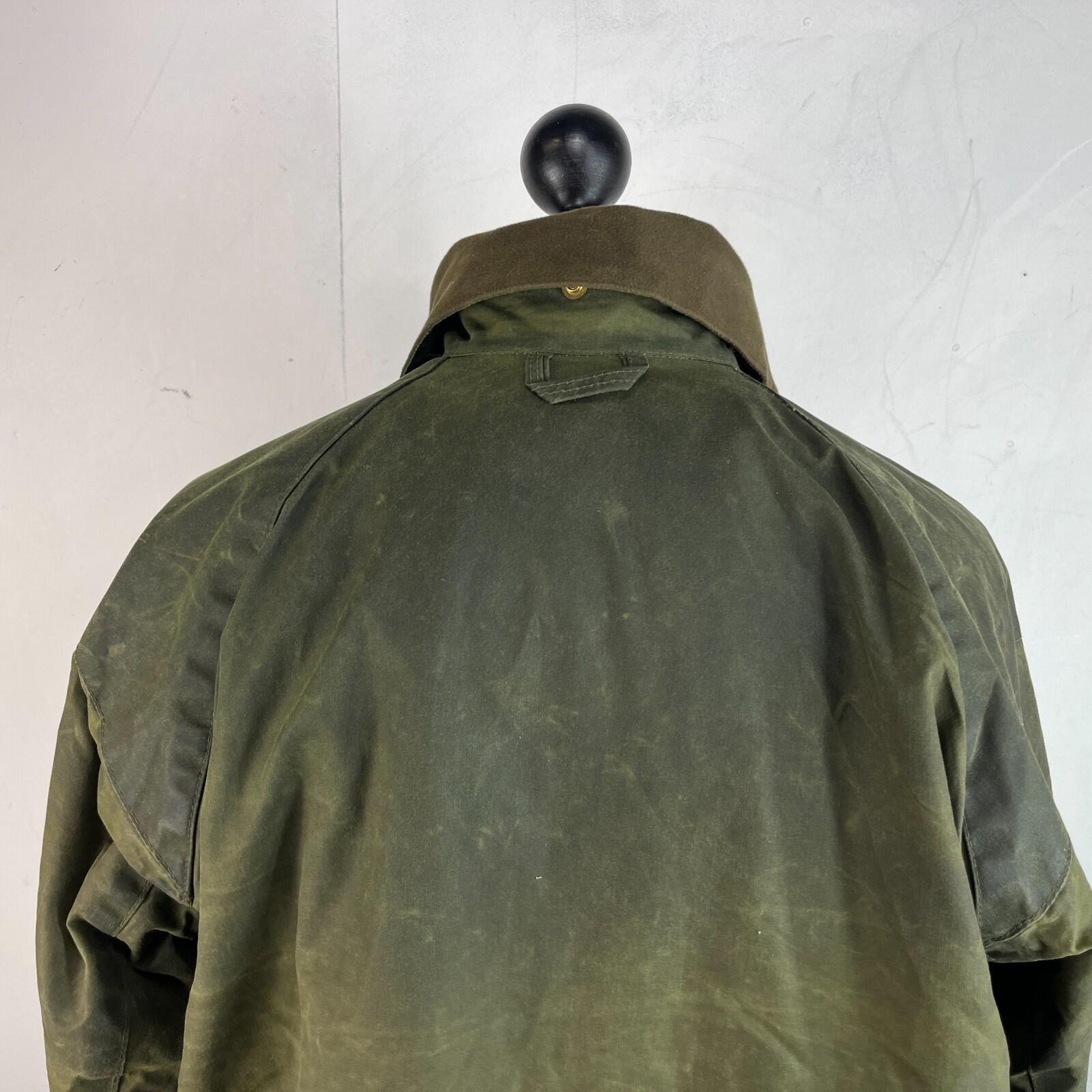 Claydon Insulated Wax Jacket Mens Medium Green Full Zip Hunting Country Cotton