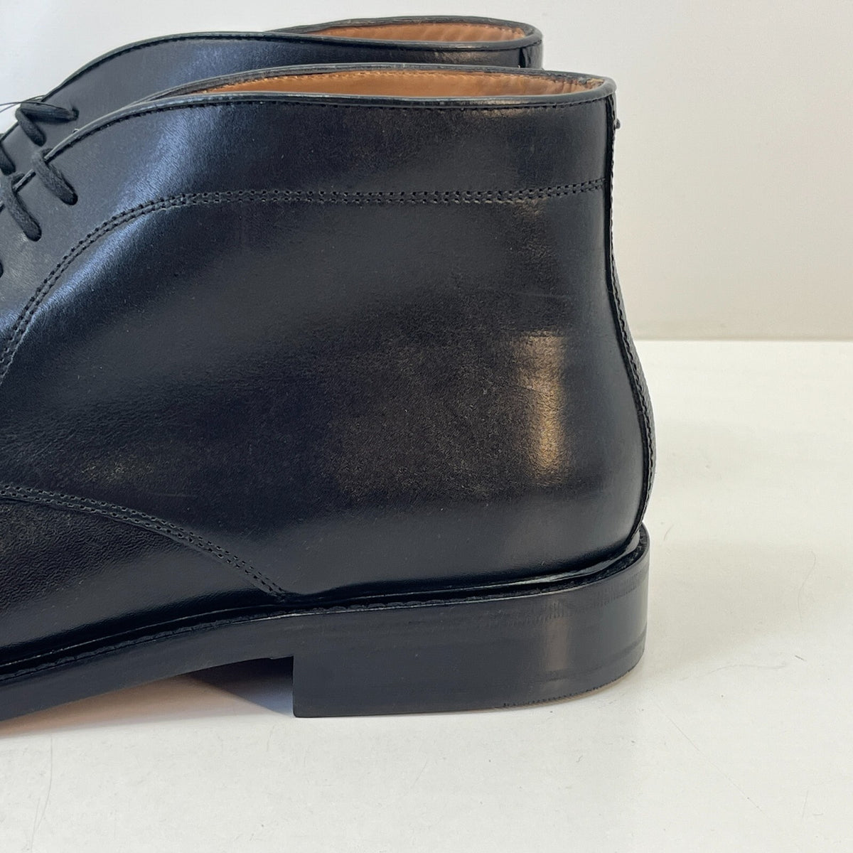 Marks and Spencer Sartorial Black Leather Smart Luxury Boots UK 12 RRP £120 New