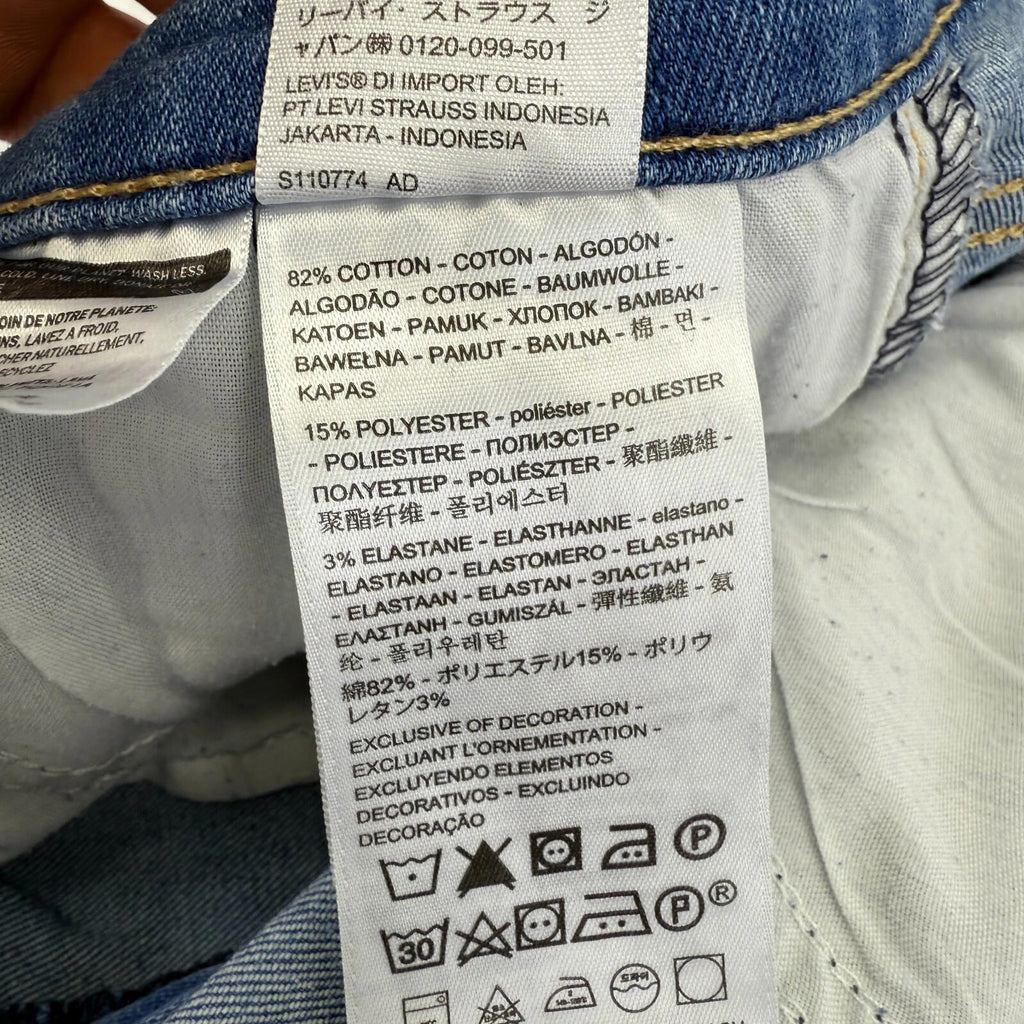Levi’s Premium Mile High Super Skinny Jeans Blue Denim W28" Leg 28"