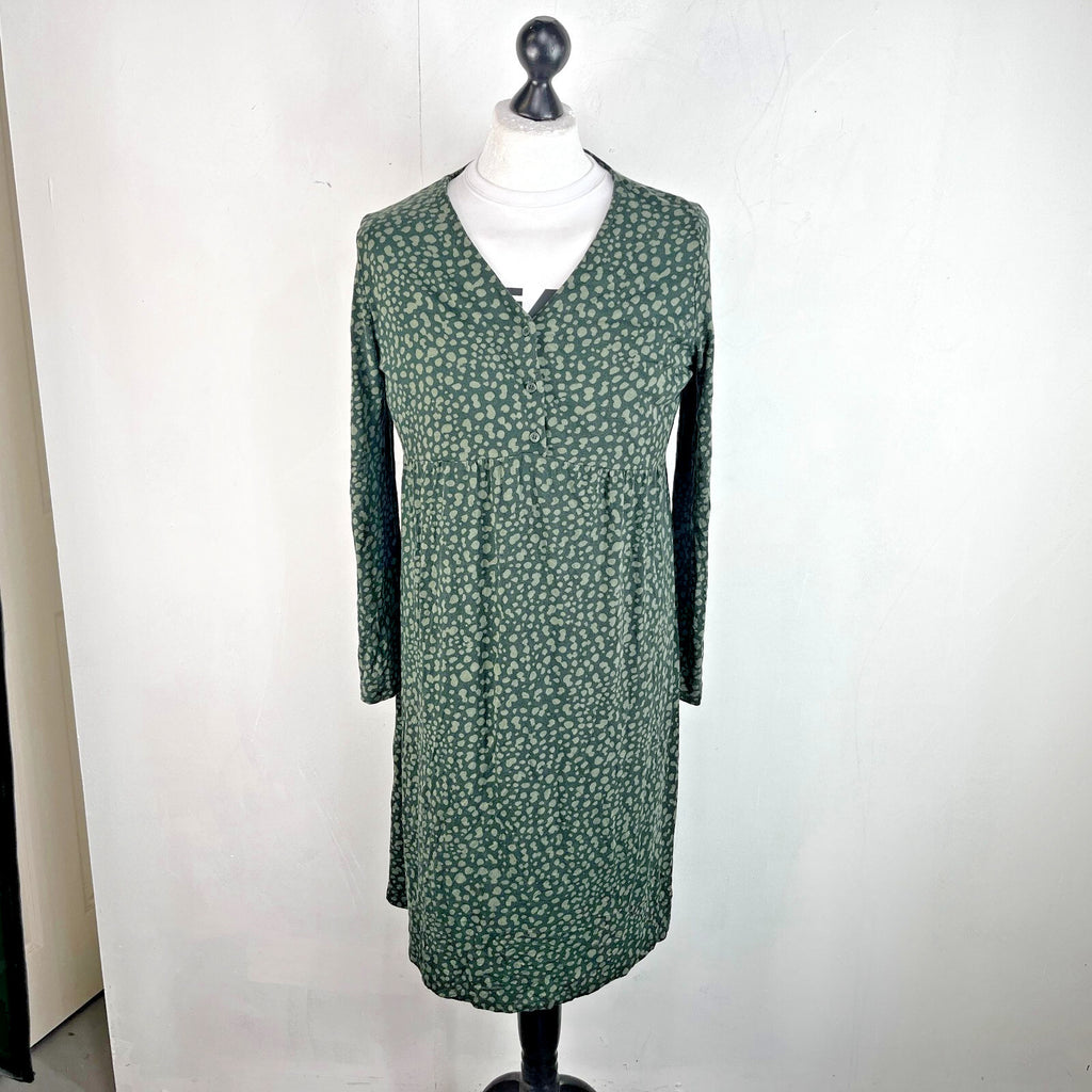Joules Annalise Skater Dress UK size 18 Dark Green Jersey Fit & Flare Comfy