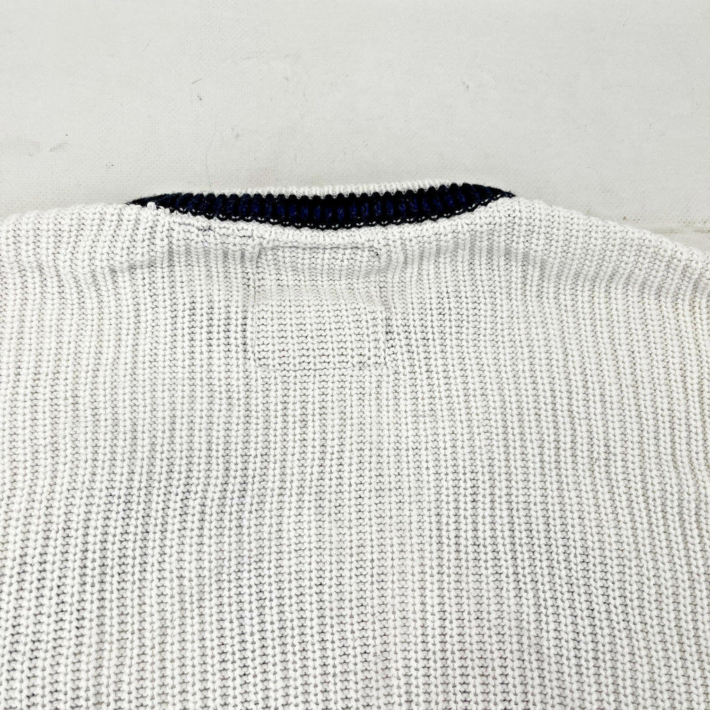 Superdry Women's  Chunky Cable Knit Jumper White & Black size 12
