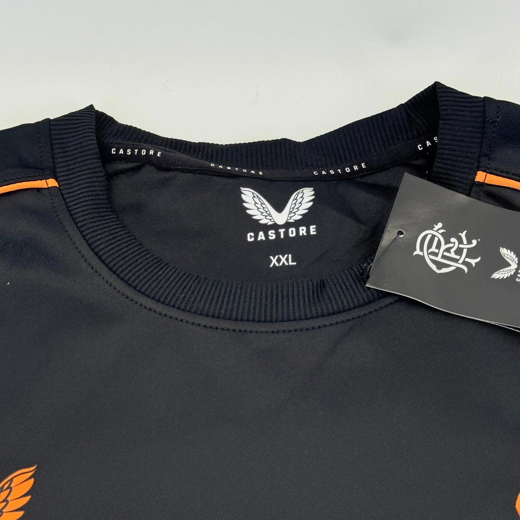 Castore Glasgow Rangers FC Football Matchday Sweatshirt size 2XL Black & Orange