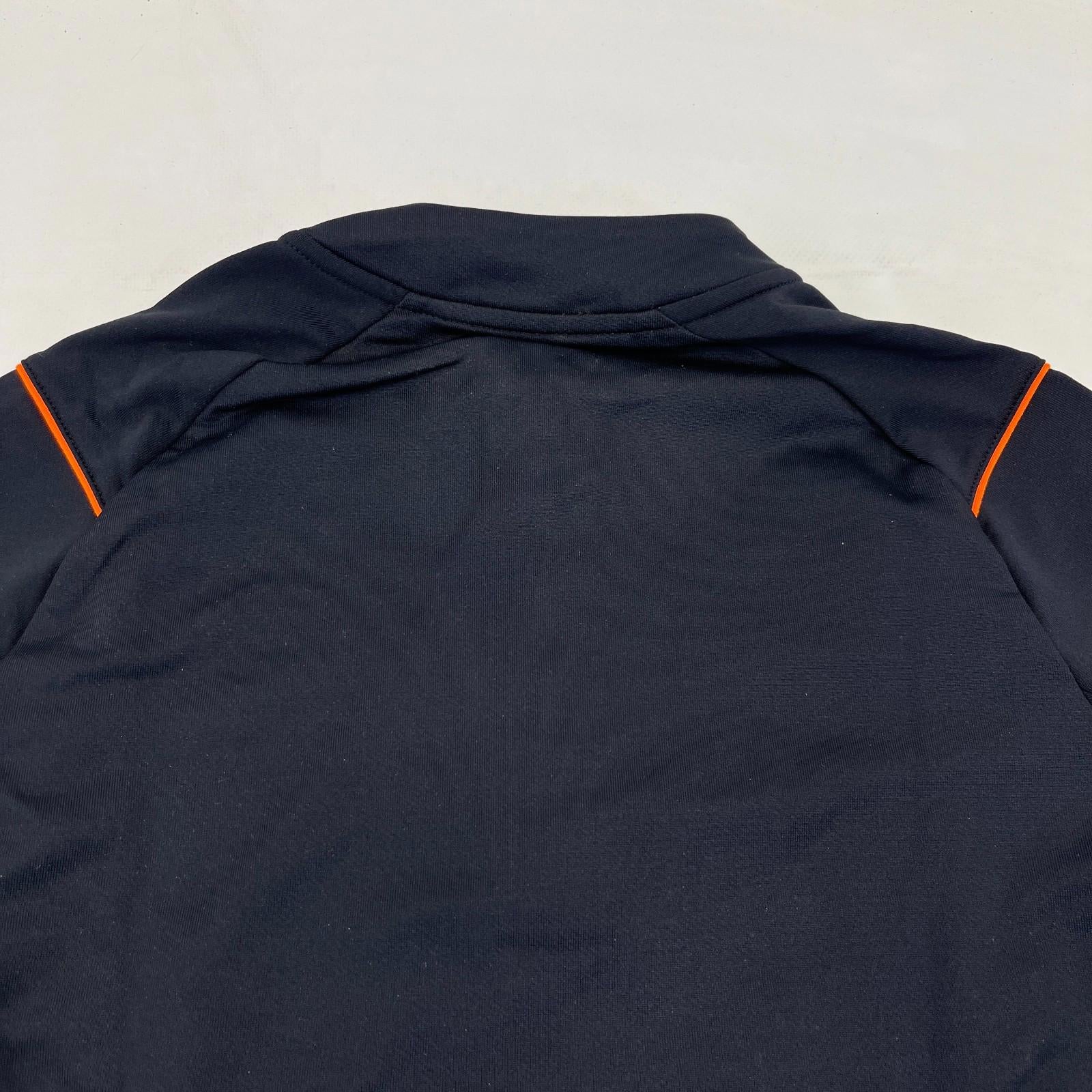 Rangers FC Football Club Kids Matchday 1/4 Zip Shirt Top in Black size Junior M