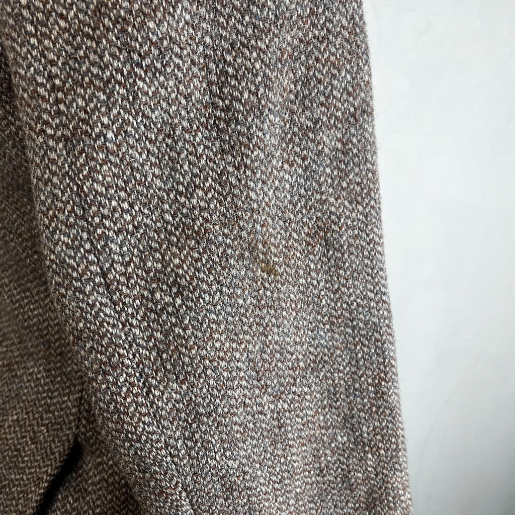 John Lewis Harris Tweed Herringbone Blazer Sport Coat Jacket Beige size 40R
