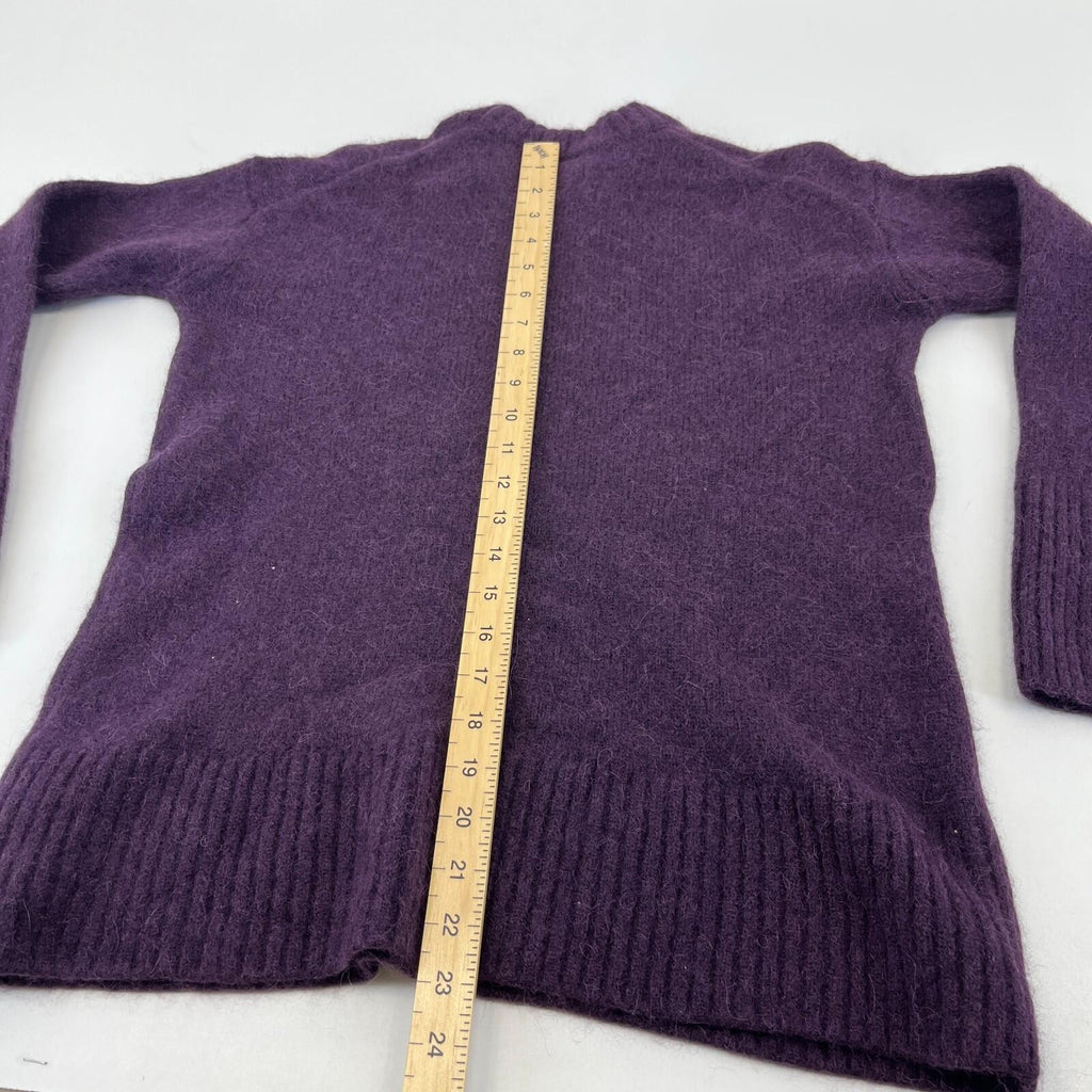 Sweaty Betty Alpine Wool Crew Neck Jumper Sweater in Purple size XXS/6 Alpaca