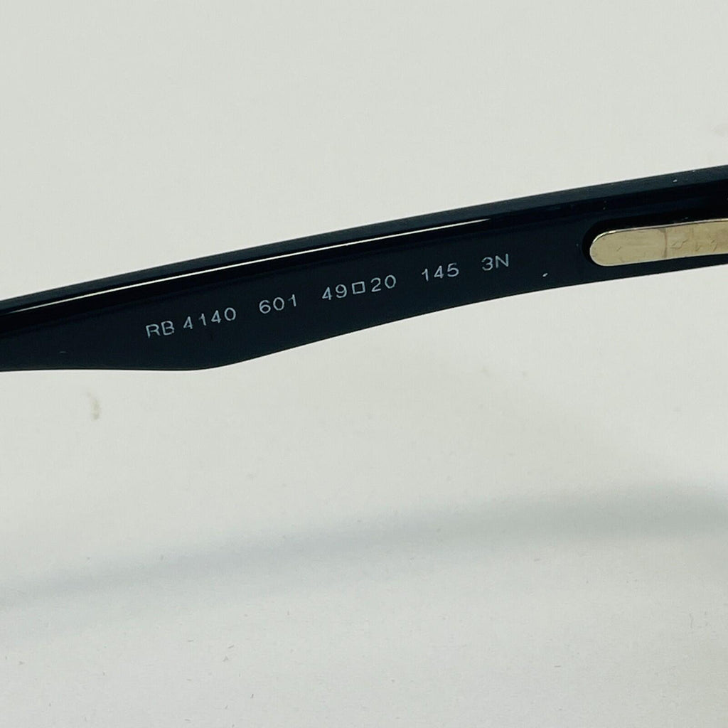 Ray-Ban Sunglasses RB4140 601 49-20 145 3N Black w/ Green 49mm Lenses - New