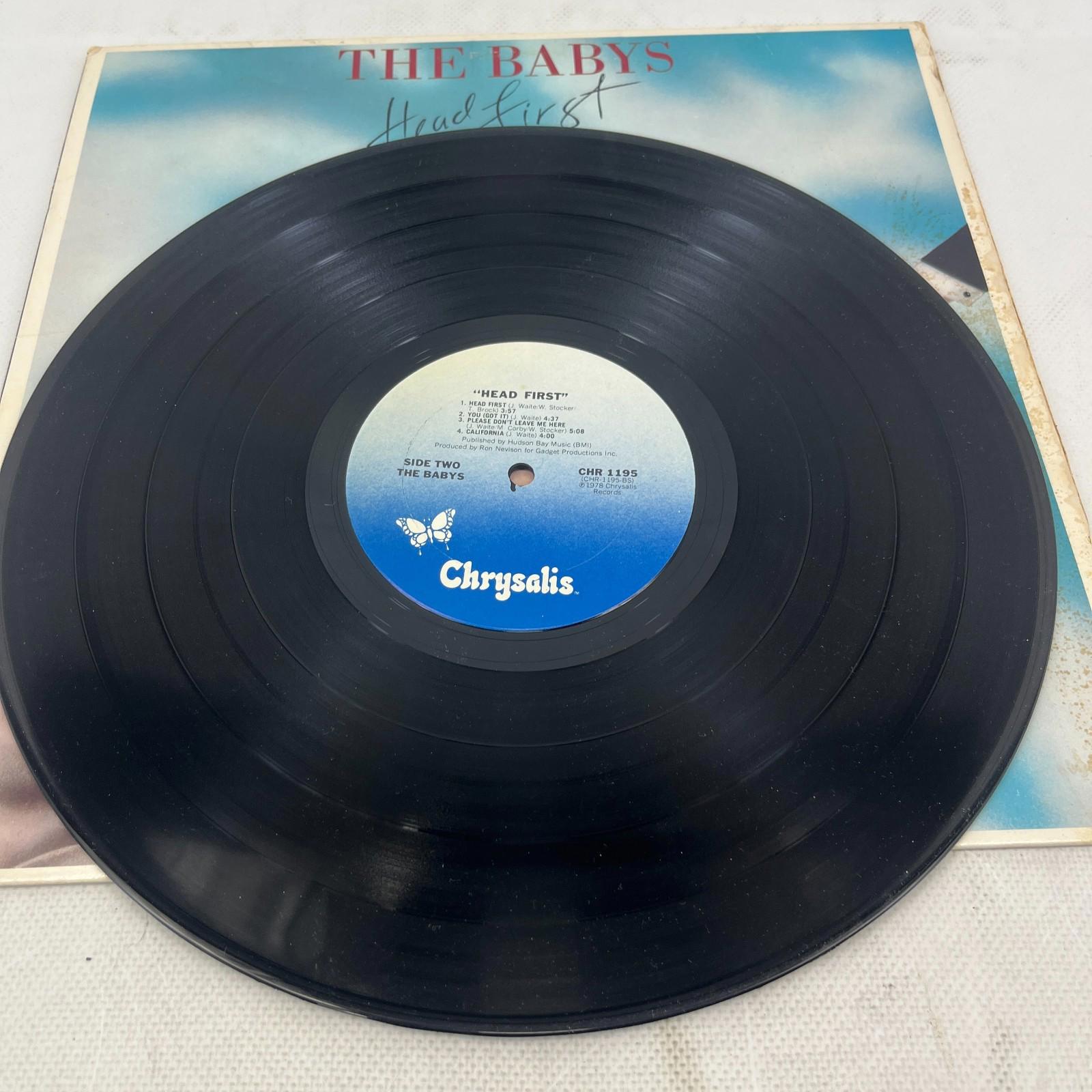 The Babys Head First 12" Vinyl LP Record CHR 1195 VG+/VG