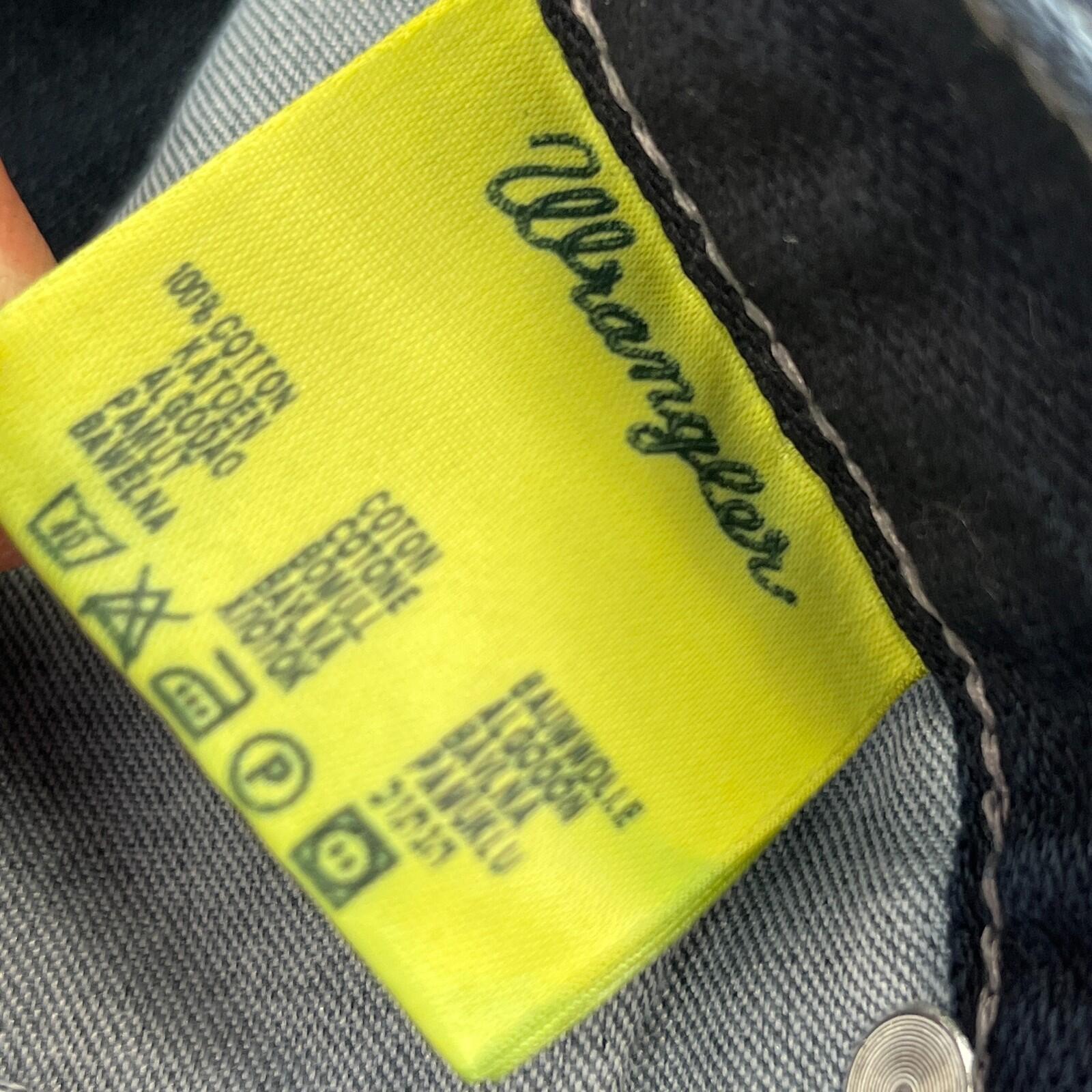 Wrangler Alaska Jeans Men Dark Blue Denim Straight Regular W38" L34"