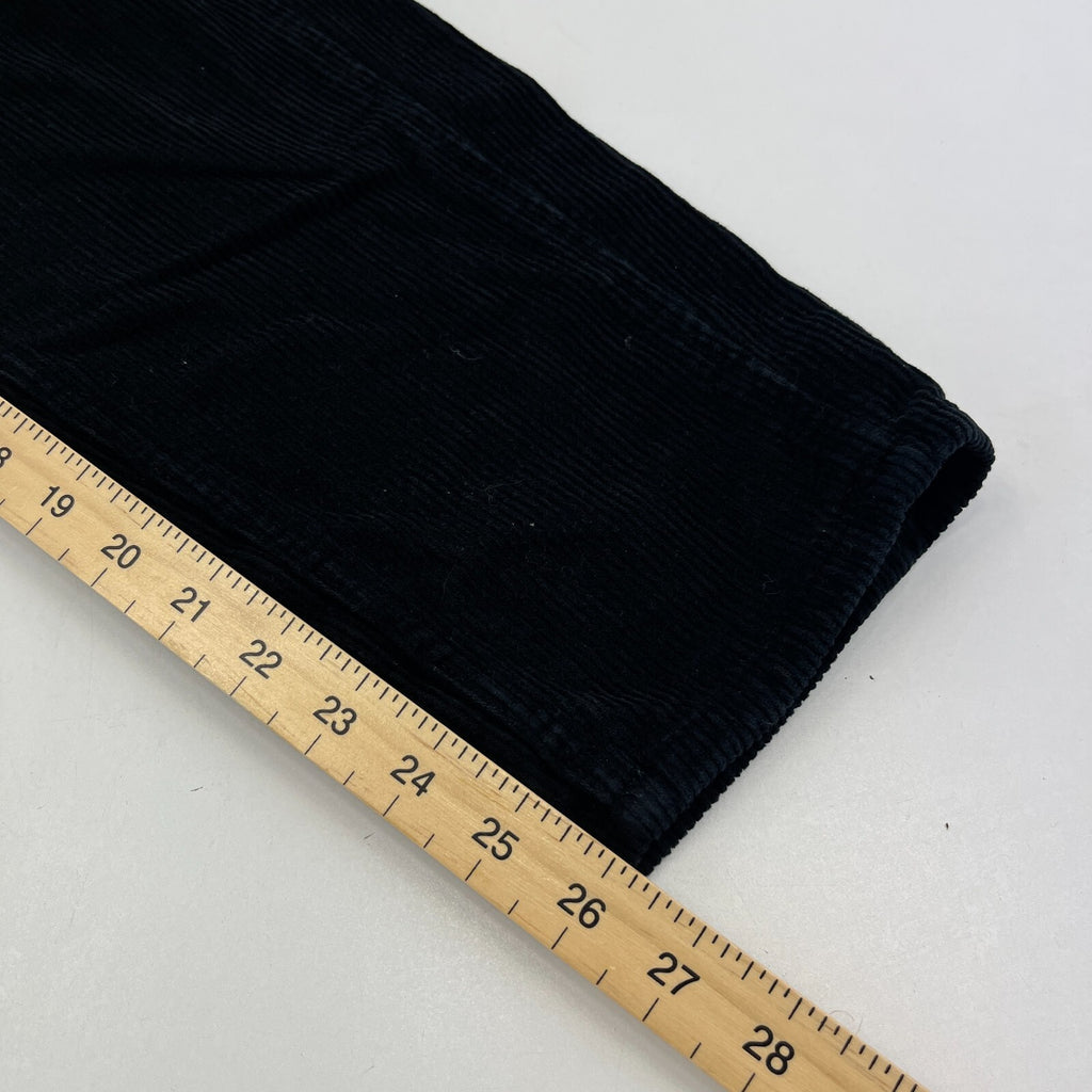 Whistles Autumn Winter Black Paperbag Corduroy Jeans Trousers size 27 Leg 26"
