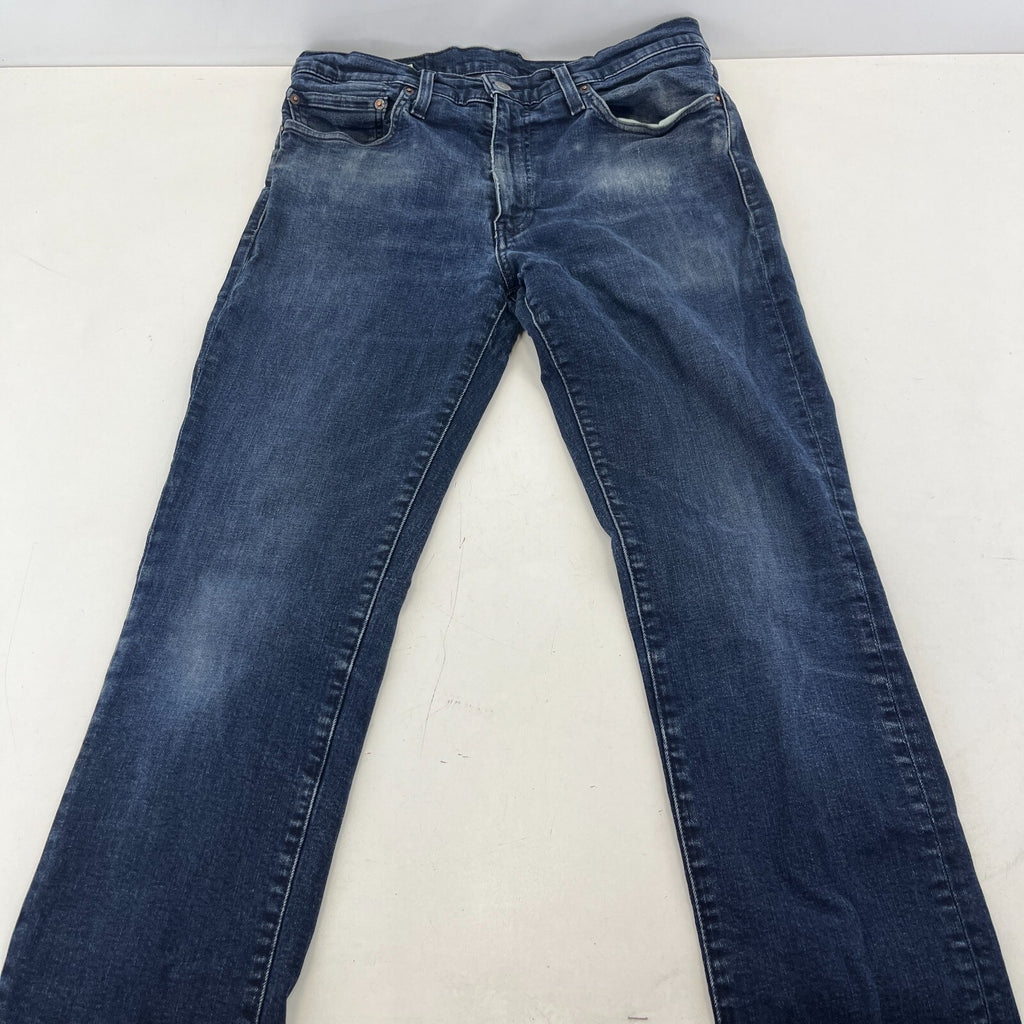 Levi's Mens 511 Slim Jeans W34" L32" Dark Blue Cotton Denim