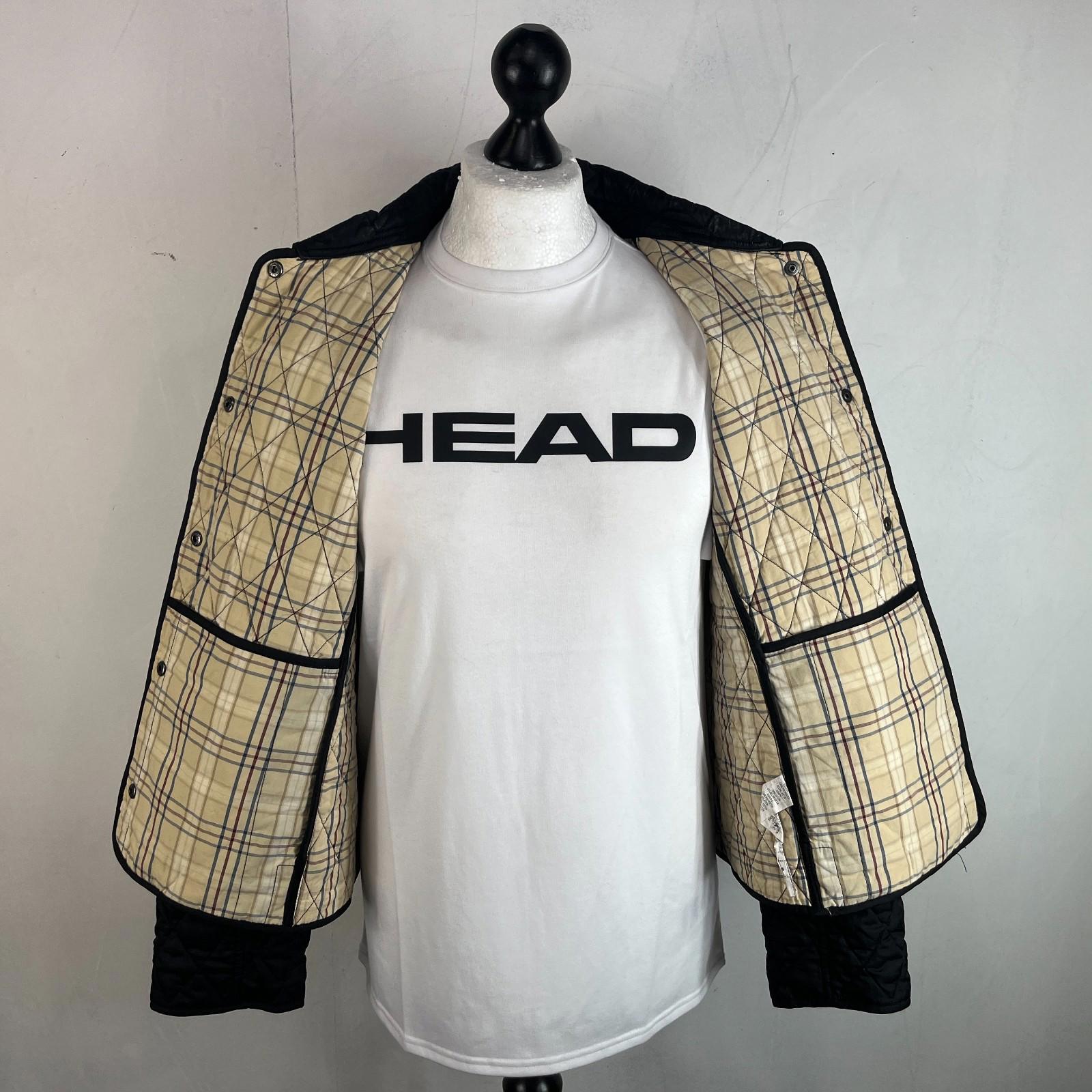 L.L Bean Women's Quilted Jacket size Large in Black Argyll