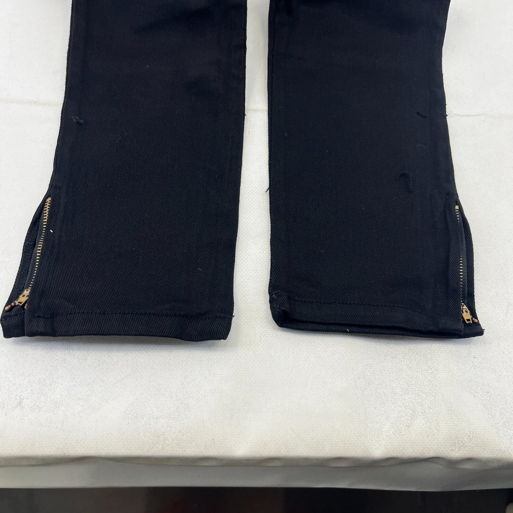 Criminal Damage Drainpipe Jeans Black W25 Skinny Fit Y2K Denim NWT Streetwear