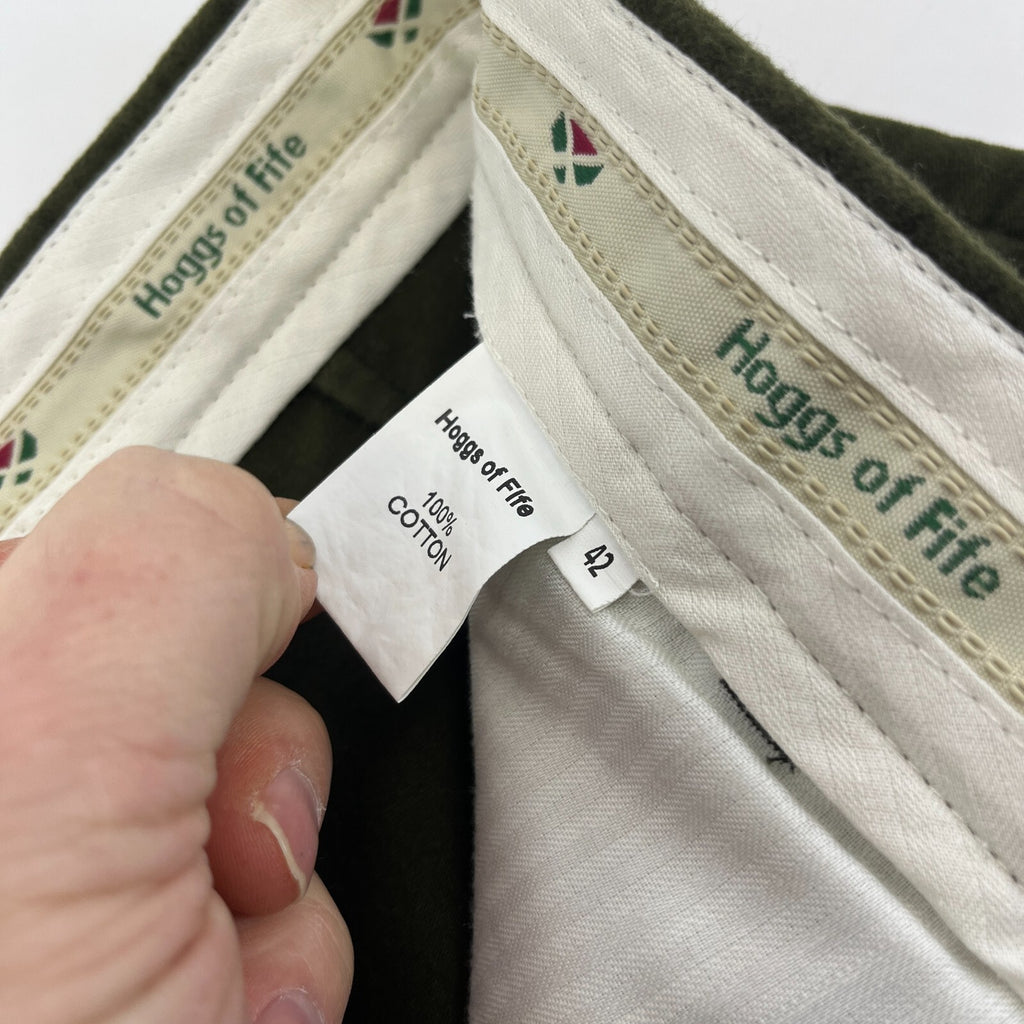 Hoggs Of Fife Breeks Mens W42" Green Olive Hunting Shooting Plus Fours Moleskin