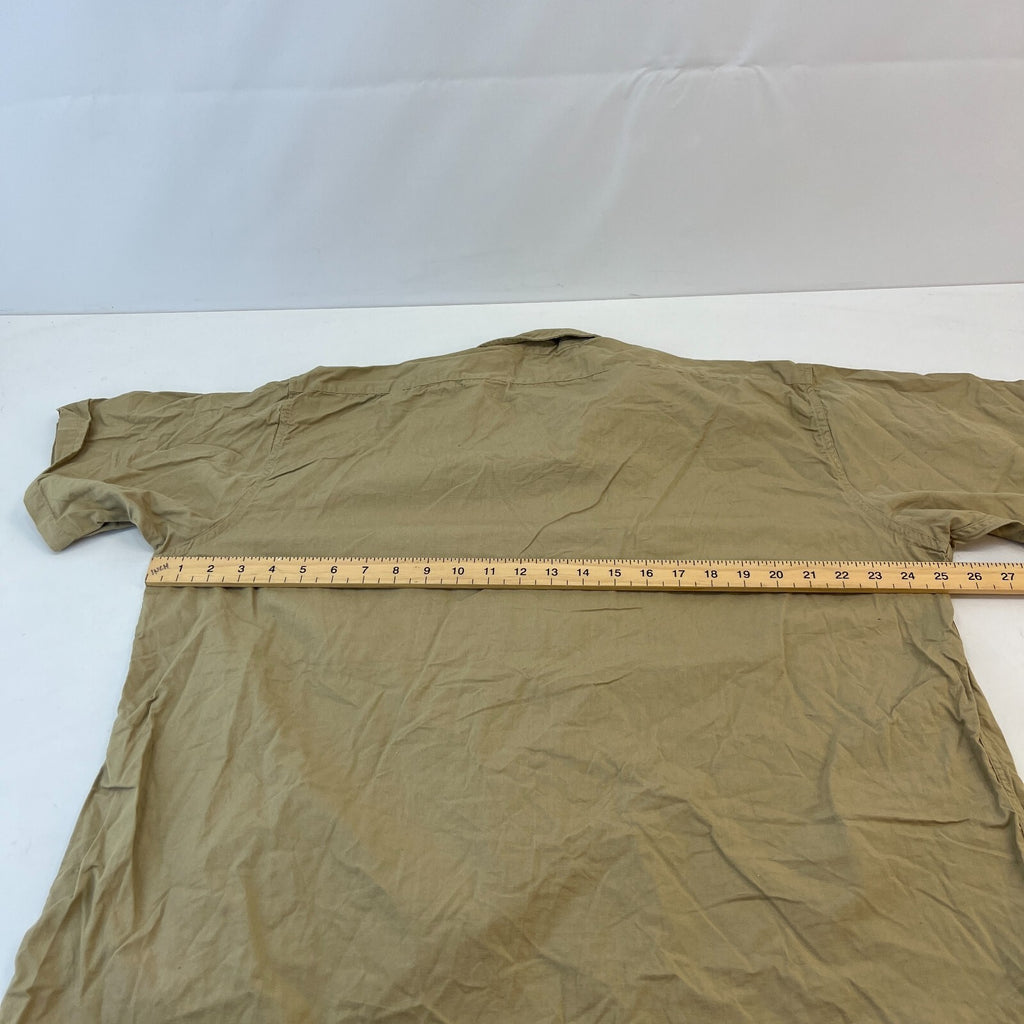Vintage Elbeco USMC Marines Workwear Twill Shirt Short Sleeve US Military XL