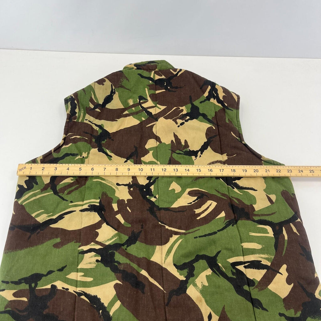 Men's Quilted Body Warmer Green Camo size Large Made in England