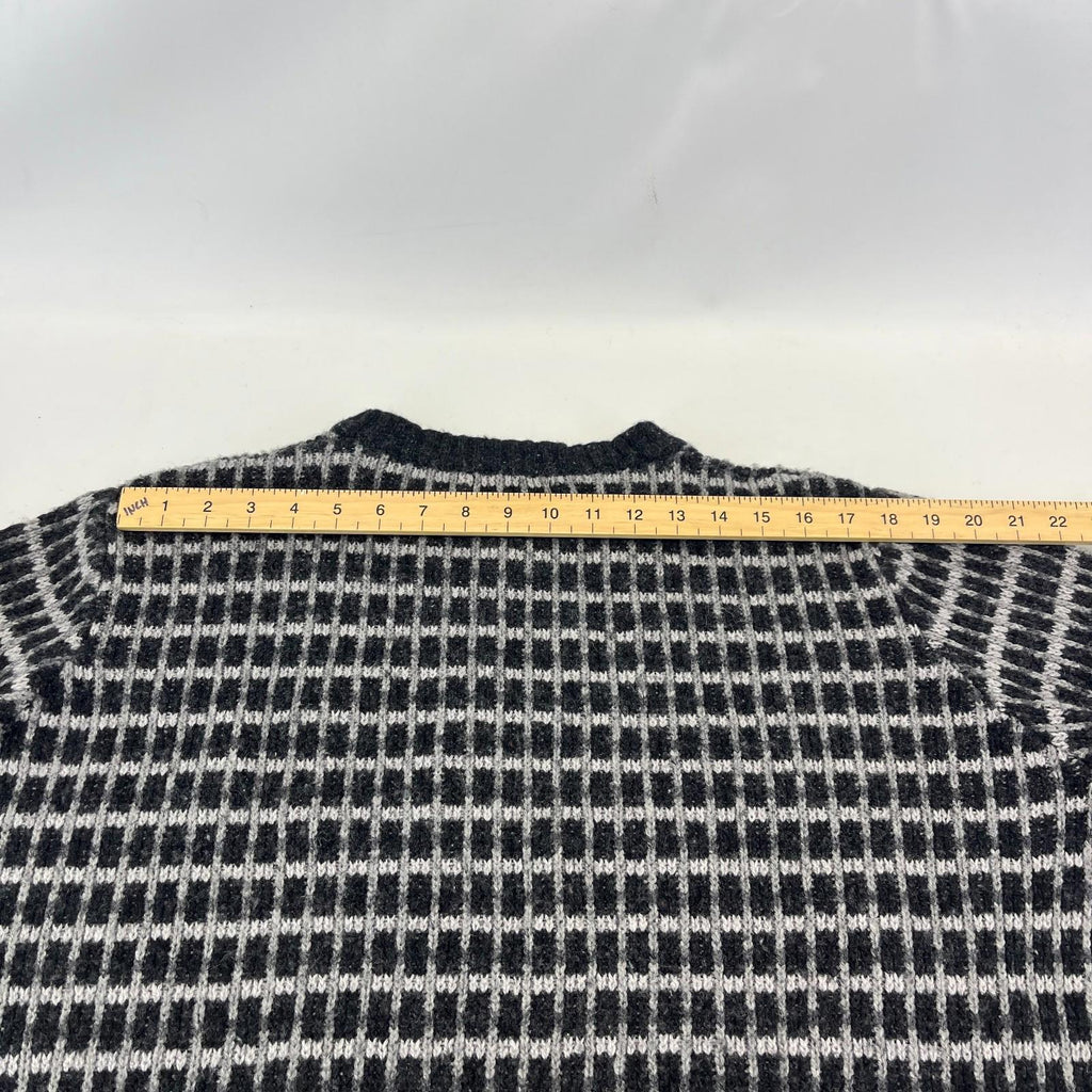 M&S Heritage Men's Jumper Sweater Chunky Knitwear size Large Black/White