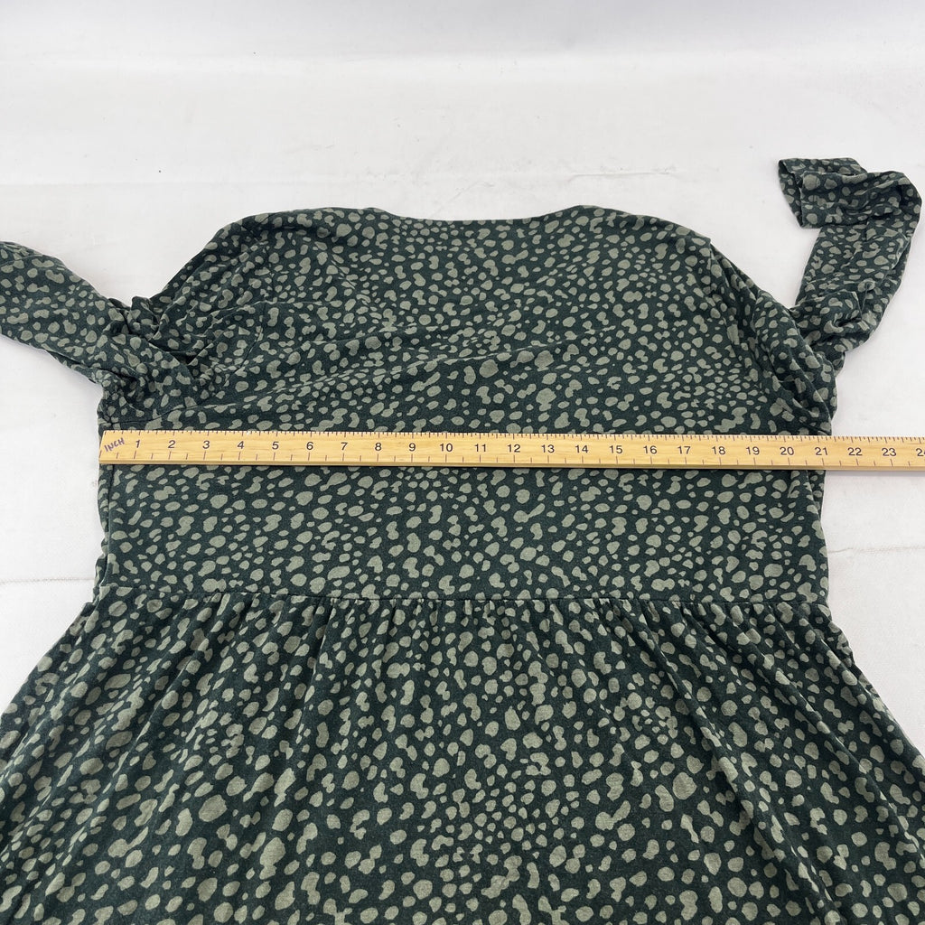 Joules Annalise Skater Dress UK size 18 Dark Green Jersey Fit & Flare Comfy