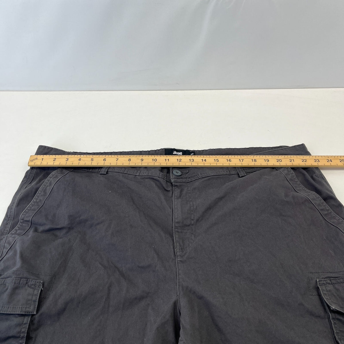 Jacamo Cargo Trousers Mens size 46R L30" Grey Combat Work Casual Utility Pants