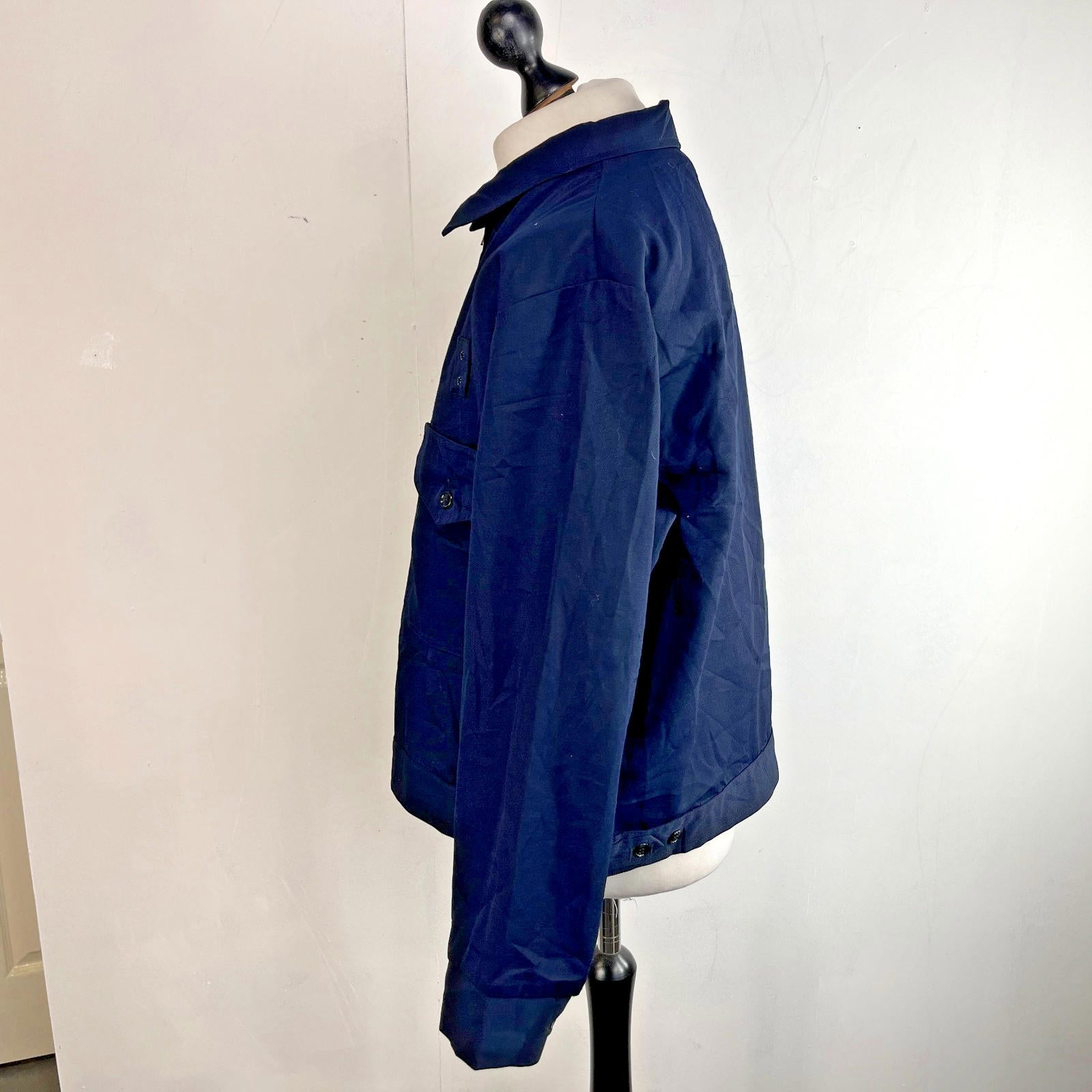 Vintage Challenger Horace Small Rocketeer Jacket 48R (2XL) Navy Blue Rockabilly