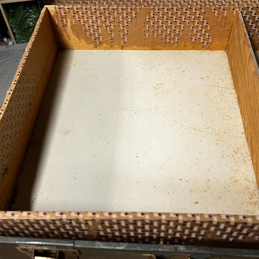Large Rare Antique Cunard White Star Line Wooden Travelling Trunk Smith's London