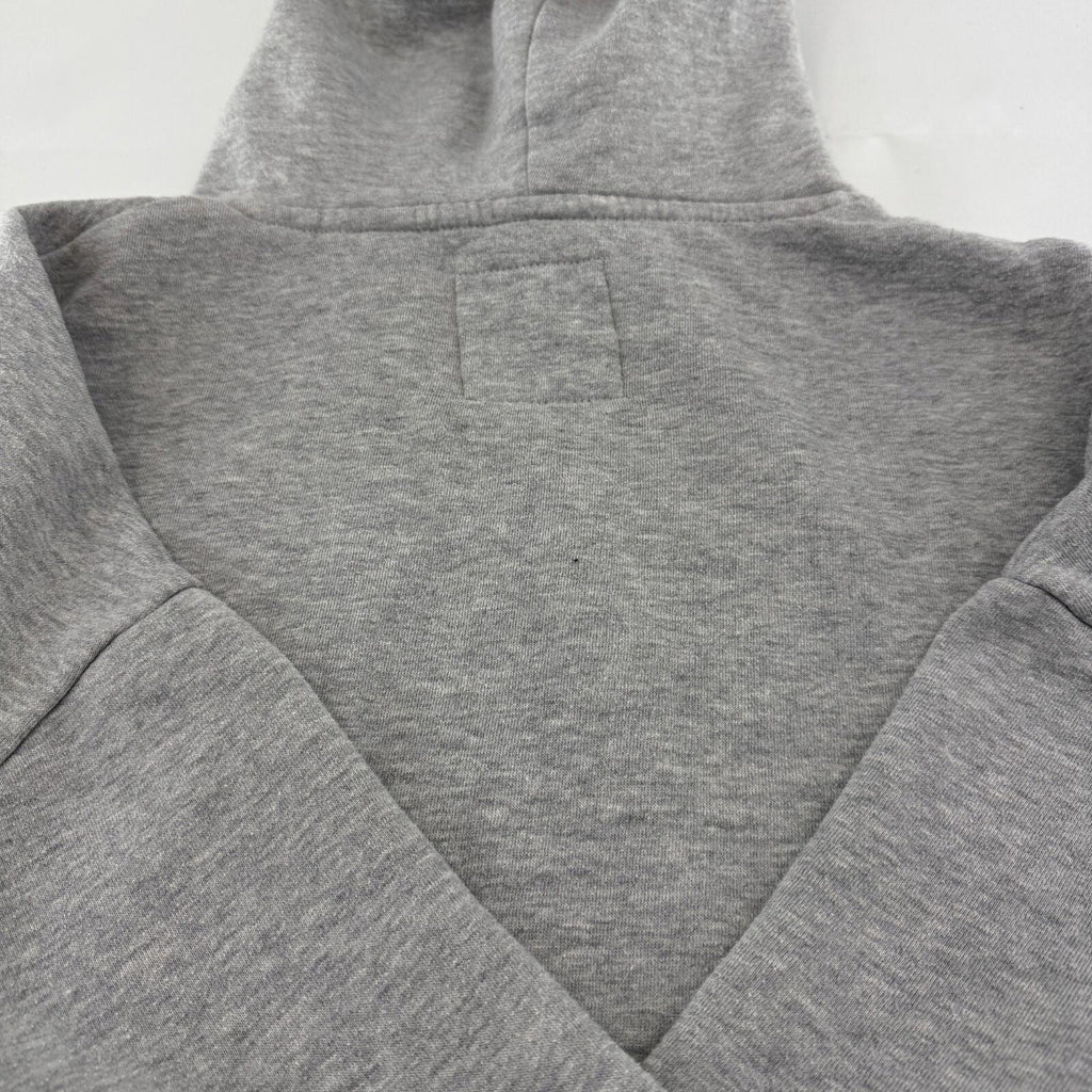 Superdry Limited Women's Sports Hoodie Grey Spell-Out Pullover UK 12 Baggy Fit