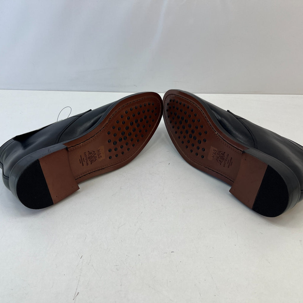 Marks & Spencer Sartorial Black Leather Smart Luxury Boots UK 8.5 RRP £120 New