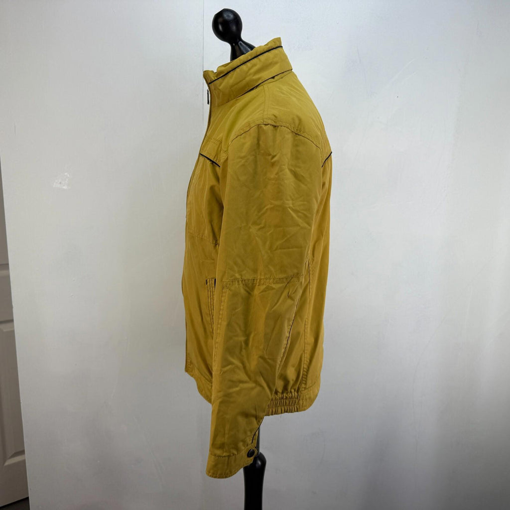 Saxon Hiking Jacket Showerproof Countrywear Premium Mens Mustard Yellow size S