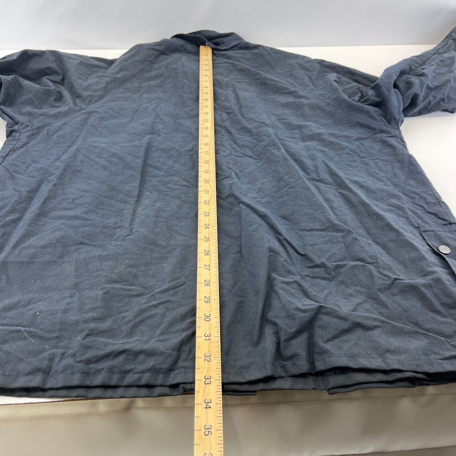 Jurgen Loesdau Wax Jacket in Black Waxed Cotton size 2XL