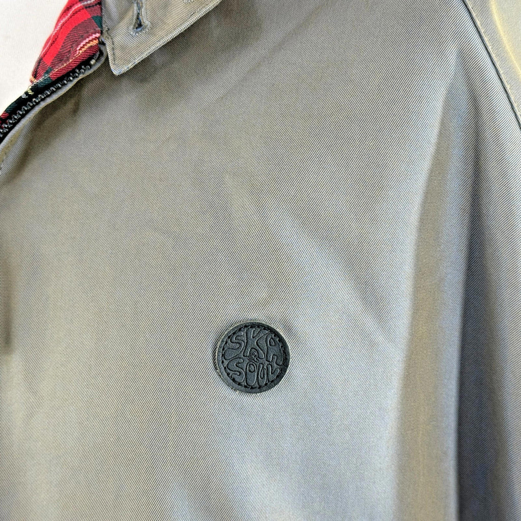 Ska & Soul Harrington Bomber Jacket Storm Grey Mens 3XL Reggae Skinhead Mod