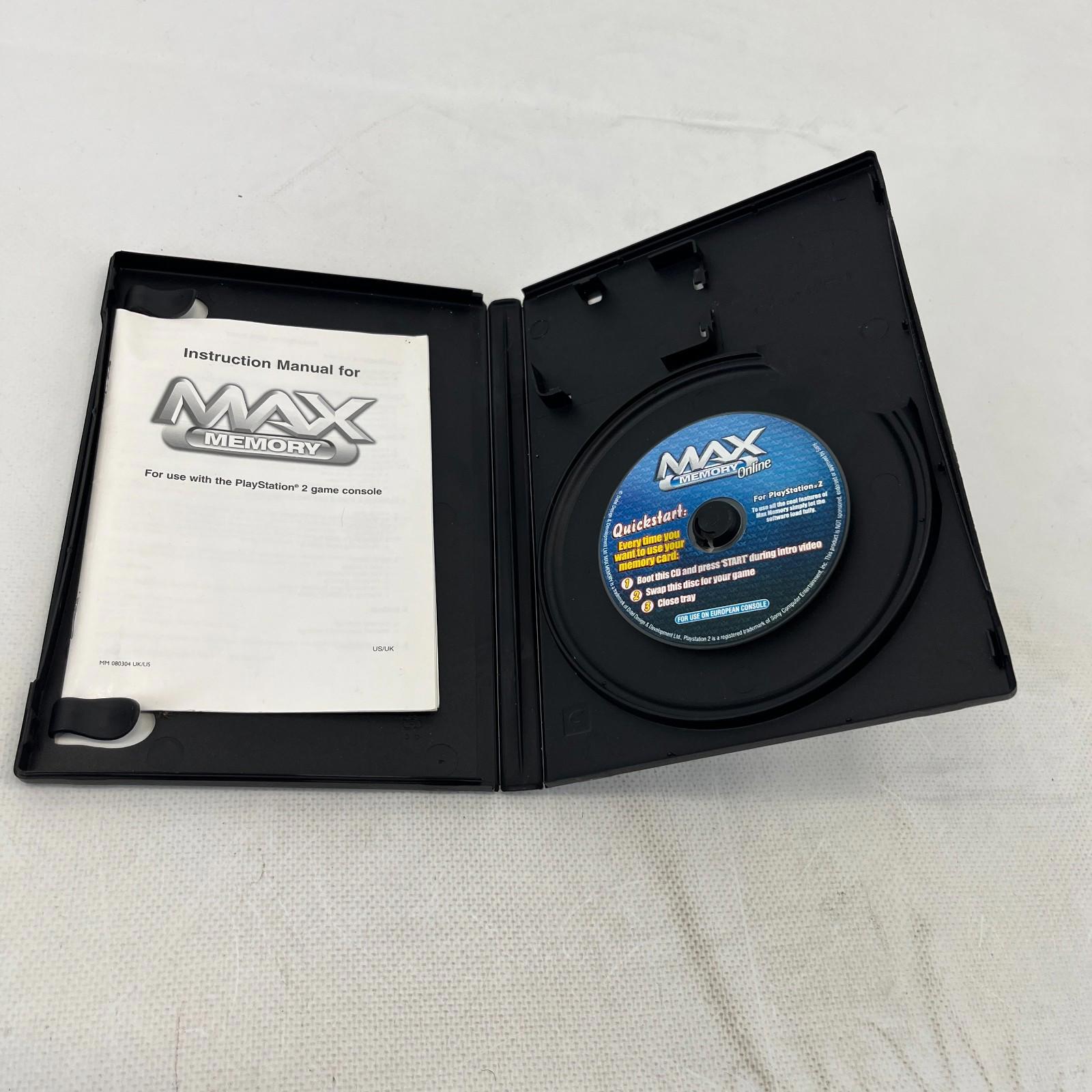 Max Memory 16 Megabyte Memory For PlayStation 2 Boxed - Disc Only!